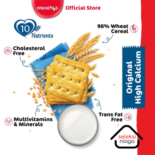 Munchy's Crackers Plus Original High Calcium (300g) — Seleksi Niaga